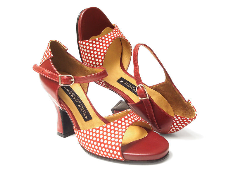 Rumba. Arika Nerguiz Dance Sandal Shoes. Broadway Theatrical Shoes.