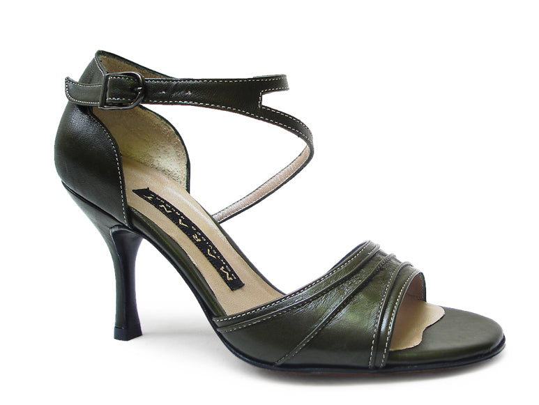 Celina. Arika Nerguiz Tango Dance Sandal Shoes. Broadway Theatrical Shoes.