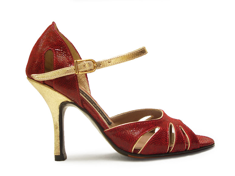 Gala. Arika Nerguiz Tango Dance Sandal Shoes. Broadway Theatrical Shoes.
