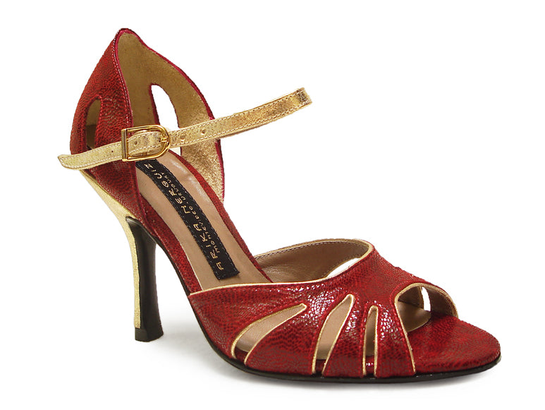 Gala. Arika Nerguiz Tango Dance Sandal Shoes. Broadway Theatrical Shoes.