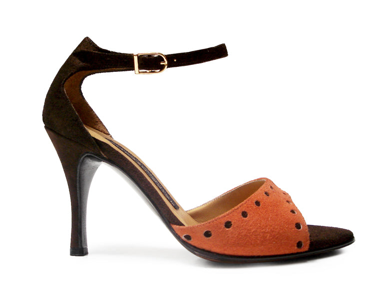 Vola. Arika Nerguiz Tango Dance Sandal Shoes. Broadway Theatrical Shoes.