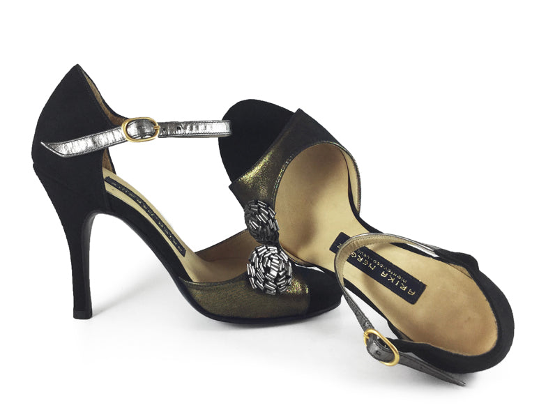 Greta. Arika Nerguiz Tango Dance Shoes. Broadway Theatrical Shoes.