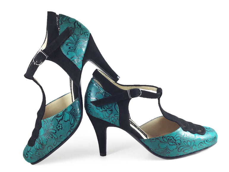 Tres Ojos. Arika Nerguiz Tango Dance Shoes. Broadway Theatrical Shoes.